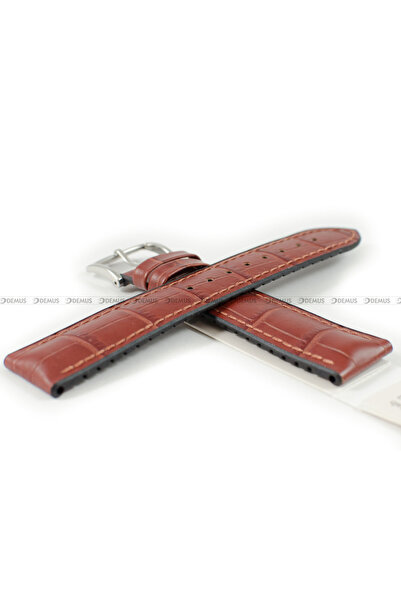 NO BRAND HIRSCH Paul L - 20mm - Auriu-Bronz/Negru - Curea din piele și cauciu...