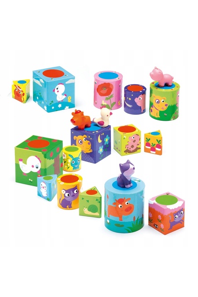 djeco Primele 3 jocuri cu figurine Ludanimo educative
