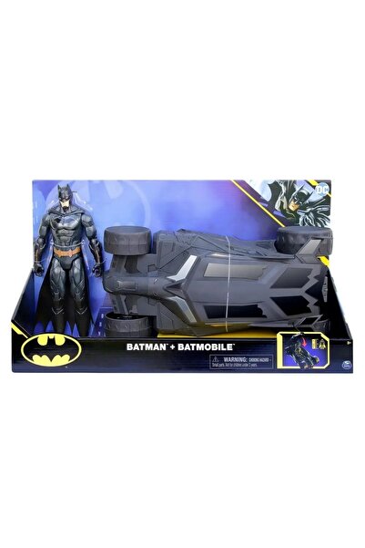 Spin Master Toys Far East Spin Master Batman Batmobil cu figurină de 30 cm – ...