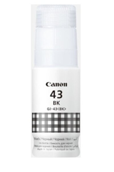 Canon Cerneală originală GI43 BK 60ML PIXMA G540 G640 Negru Fabricat în Japon...