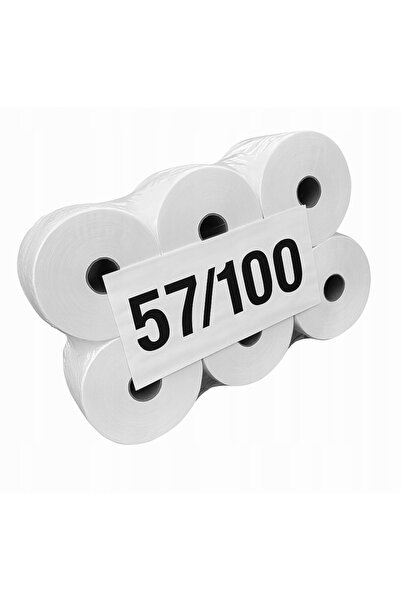 NO BRAND Role termice BIUMAX 57/100 pentru casă de marcat 57mm x 100m (36 buc...
