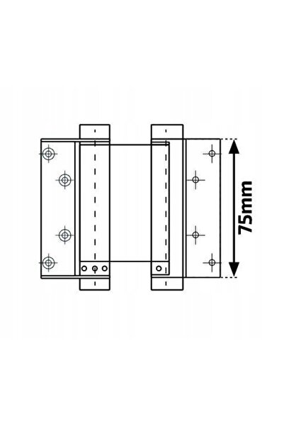 NO BRAND Balamale cu arc de 75 mm pentru ușă, din inox, solide, rezistente, a...