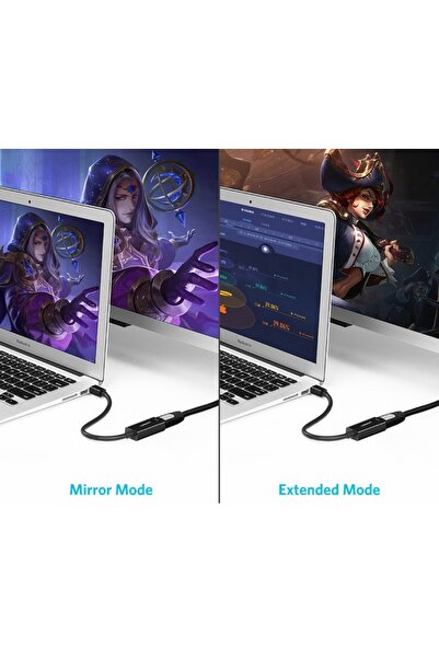 NO BRAND Cablu adaptor convertor mini DP DisplayPort la HDMI 4K negru