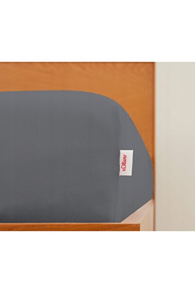 NO BRAND S.OLIVER COTTON Cearșaf cu elastic gri 180-200x200 CM