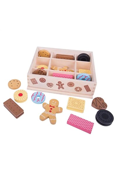 NO BRAND Cutie de biscuiți, dulciuri de Crăciun din lemn, Cutie de biscuiți B...