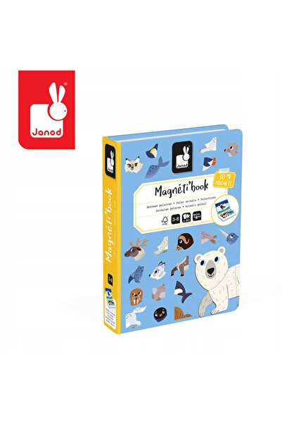 NO BRAND Puzzle magnetic Animale polare magnetibook magneți animale Janod