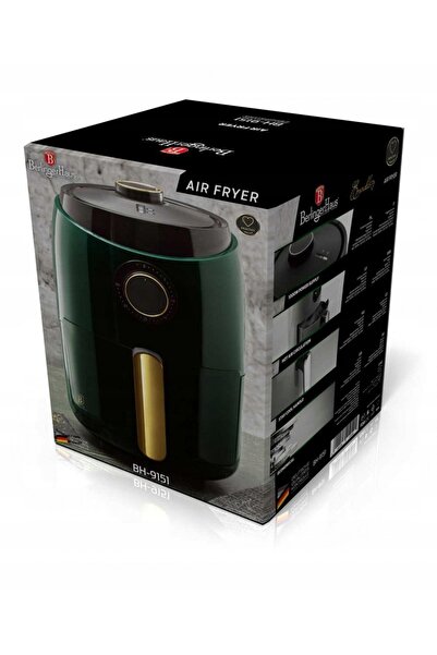 NO BRAND Friteuză fără ulei 3.2L 1000W BERLINGER HAUS EMERALD BH-9151