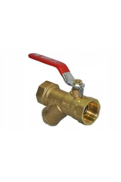 GOSHE Robinet unghiular din alamă, filtrat, cu mâner, 1 " DN25