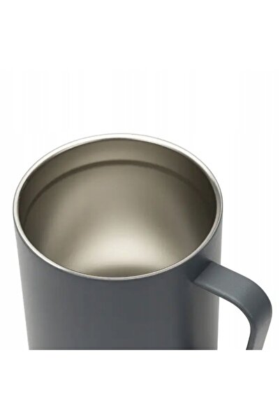 NO BRAND Cana de camping MiiR cu capac, Graphite, 350ml