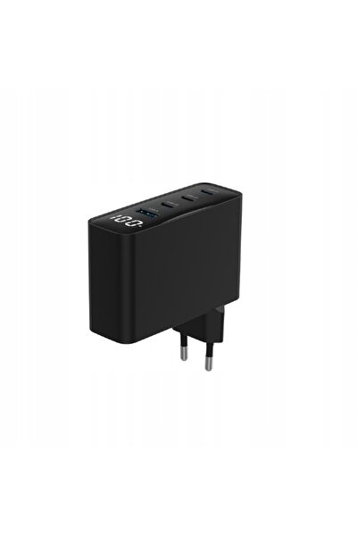NO BRAND Încărcător universal 100W GaN cu 1 port USB-A și 3 porturi USB-C, cu...