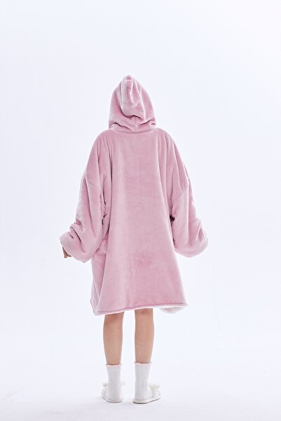 DKM KOC KOCOBLUZA BLUZA CALDĂ OVERSIZE 2 în 1 ROZ LOT UNIVERSAL PENTRU FEMEI