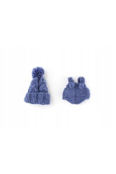 NO BRAND Miniland căciulă cu pompon și corp pentru păpușă de 21 cm