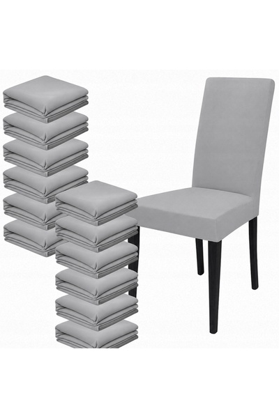 NO BRAND 12x Huse universale elastice din material textil pentru scaune și mo...