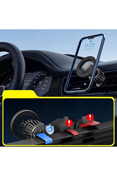 NO BRAND Suport magnetic de telefon auto MagSafe pentru grila de ventilație