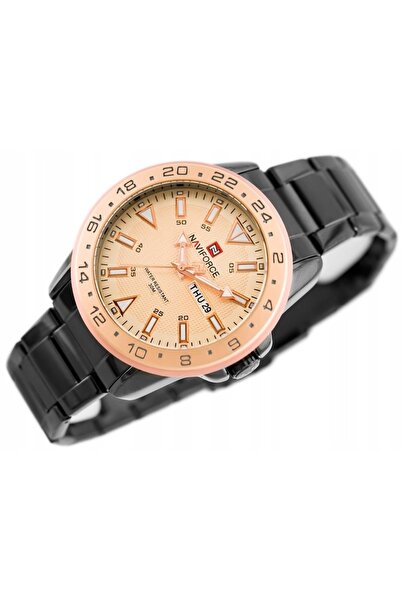 NO BRAND CEAS PENTRU BĂRBAȚI NAVIFORCE - NF9109 (zn064e) - aur roz/negru
