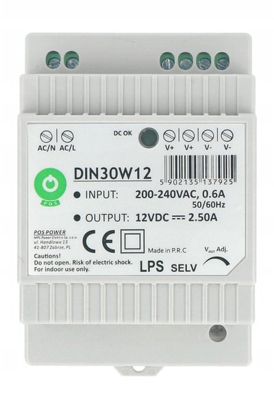 NO BRAND Sursă de alimentare pentru șină DIN 12V 60W 5A LED CCTV RTV