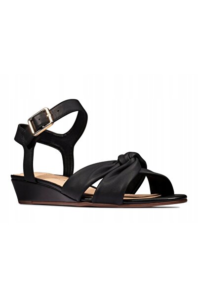 CLARKS Sandale de damă - Sense Strap din piele - mărimea 36 - negru, piele
