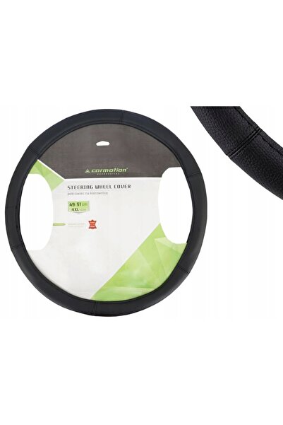 NO BRAND 4XL 49-51 cm husă volan din piele naturală neagră