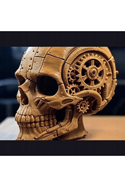 NO BRAND DECORATIVĂ STEAMPUNK CU CRANIU PENTRU BIROU DE ACASĂ, DECOR MODERN