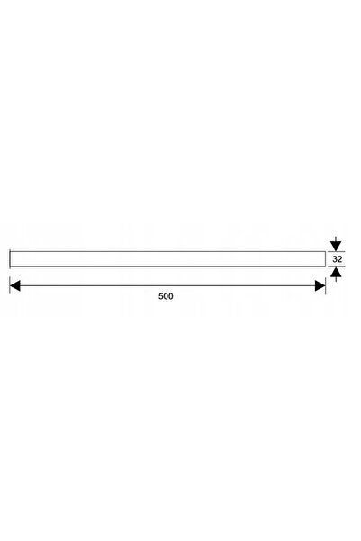 NO BRAND Prelungitor cu flanșă McAlpine RS5 5/4 "x 32 mm 50 cm cromat
