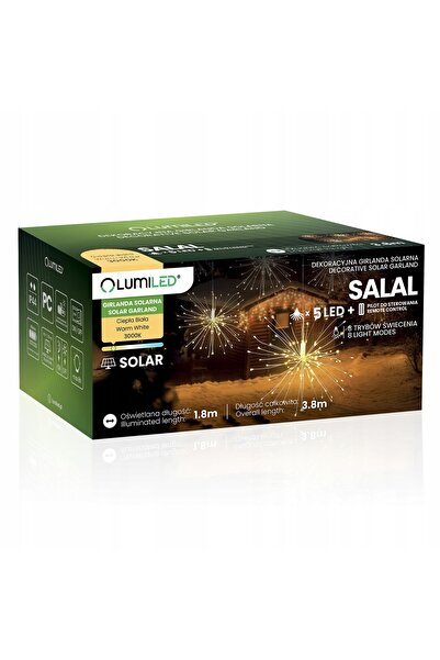 NO BRAND Ghirlandă solară de grădină 5x DAISY tip artificii PENTRU TERRASĂ Se...