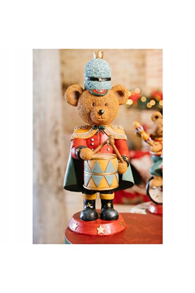 NO BRAND Figurină decorativă Ornament Soldat al Misiunii Toboșar Wys. 40 cm