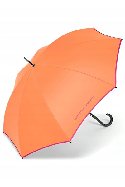 NO BRAND Umbrelă de soare lungă automată Benetton Long AC - nectarine