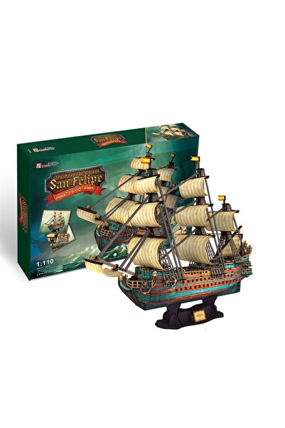 NO BRAND Puzzle 3D Barcă cu pânze Armada Spaniolă San Felipe