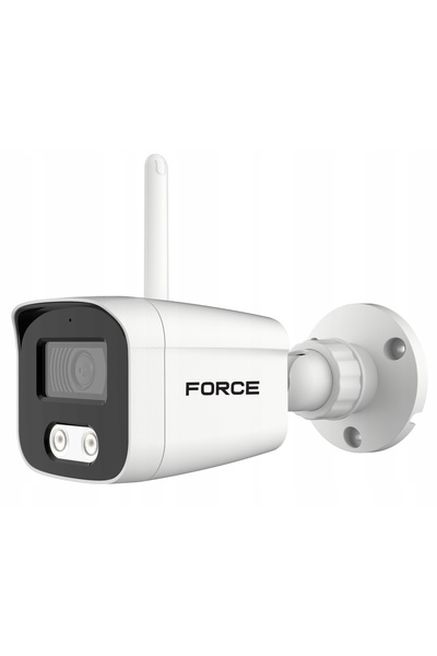 NO BRAND FORCE Cameră IP Wi-Fi 4MPx IP-WI-4030B Cameră de supraveghere 2K, IR...