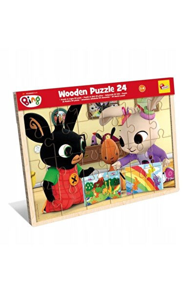 Lisciani Bing puzzle din lemn 24 piese