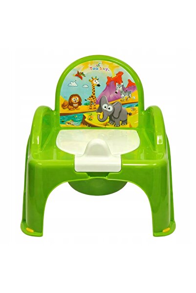 NO BRAND Toaletă de antrenament pentru bebeluși, verde, cu inserție detașabil...