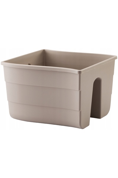 Form Plastic 4 x Jardinieră pentru balustradă FALA 30x29 h20 - Taupe