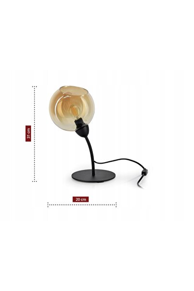 NO BRAND Lampă de veghe decorativă, glob de sticlă, Honey, LED E14