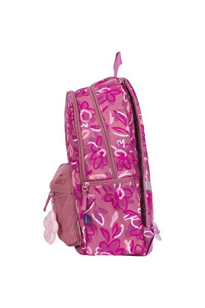 NO BRAND Rucsac școlar multi-compartimentat Oxford roz 26 L