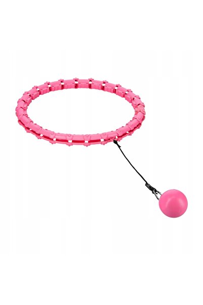 One Fitness Hula Hop cu greutate, original, rezistent, roz, pentru slăbit, SOLID