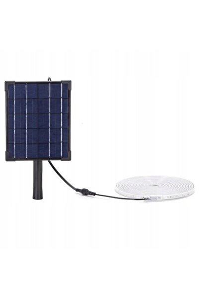 NO BRAND Bandă LED solară de grădină 5m 2700K 5W cu telecomandă, lumină caldă...