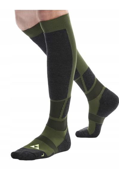 Fischer Șosete de schi Alpine Comfort Lână Merino Verde Rifle 38-40 M