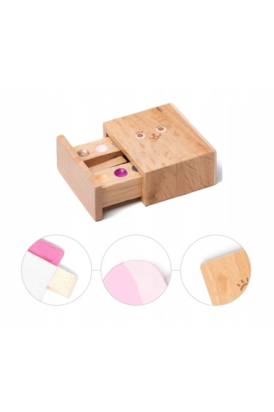 NO BRAND JUCĂRIE DIN LEMN PENTRU COPII – SET DE COSMETICE DIN LEMN PENTRU FETE