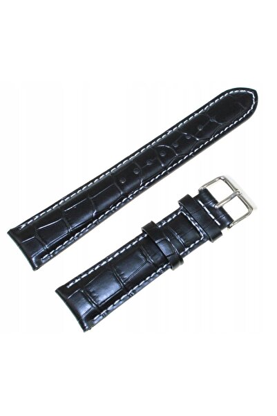 Casio CUREA DE CEAS ORIGINALĂ DIN PIELE NEAGRĂ MTP-1381 20 mm CU IMITAȚIE DE ...