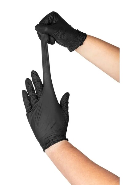 NEO Tools Mănuși din nitril NEO 97-691-M, negre, 100 bucăți, mărimea M