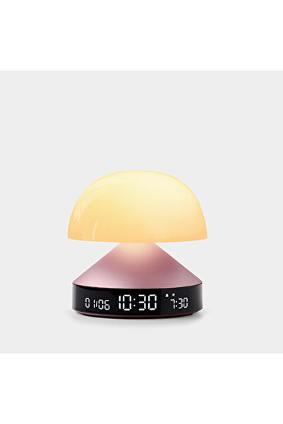 Lexon Ceas deșteptător cu lampă Mina sunrise, LED elegant cu 9 culori, bateri...