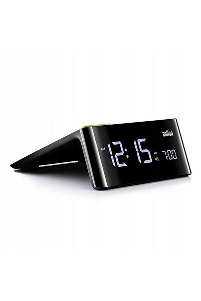 Braun Ceas deșteptător electronic negru, cu ecran LCD iluminat, BC16B, alarmă...