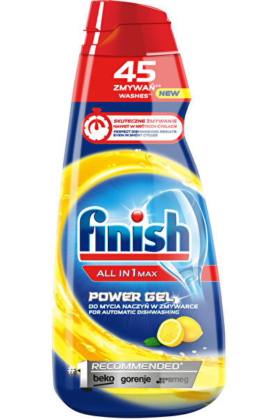 Finish ALL IN 1 MAX POWER GEL LĂMÂIE GEL DE SPĂLAT VASE PENTRU MAȘINA DE SPĂL...