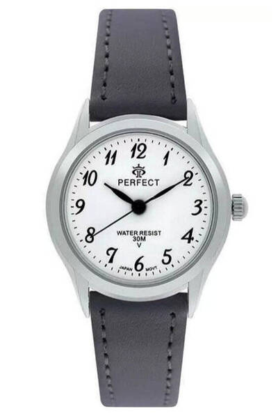 PERFECT Ceas clasic de damă, argintiu gri, LXC009S-07, 27 mm