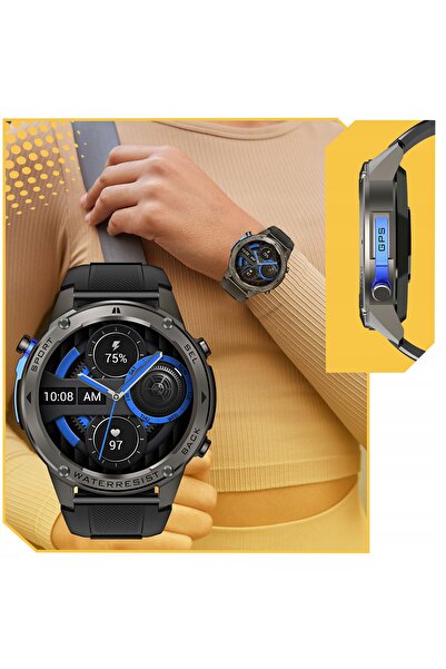 NO BRAND Ceas Smartwatch Bărbați Rezistent la apă PL Sport GPS Curea din oțel...