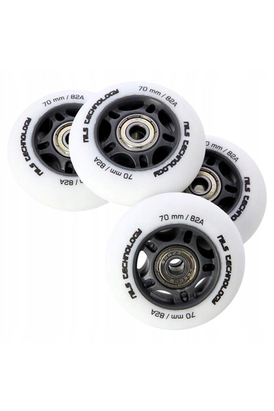Nils Extreme Set de roți solide pentru patine cu rotile, 70 MM 82A, 4 bucăți,...