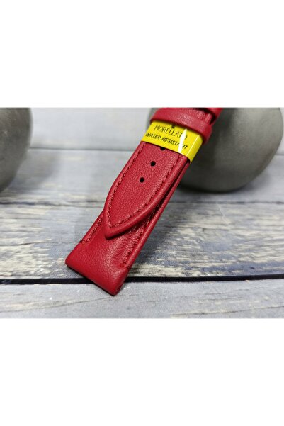 NO BRAND Curea de ceas din piele roșie impermeabilă MORELLATO ALGHERO 22 mm X616