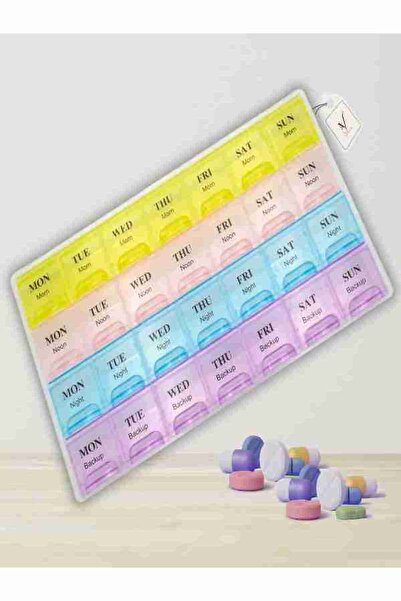 View star Viewstar Portable Large 7-Day Pill Organizer – Weekly Medicine & Vi...