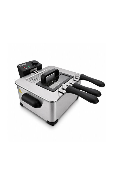 Generic Brand Prestige Stainless Steel Deep Fryer 4L 2000W with 3 Baskets and...