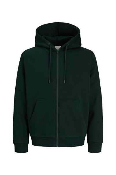 Jack & Jones Hanorac bărbătesc cu fermoar și glugă, croială normală, JJEBRADLEY